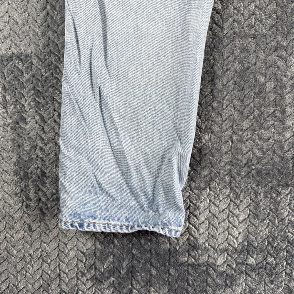 Levi's 510 Jeans Mens 34x32 Blue Light Wash Super Skinny Fit Straight Distressed